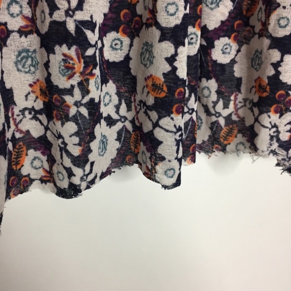 Free People Mixed Floral Patchwork Blouse XS - Picture 6 of 8